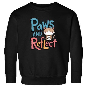 Discover Paws And Reflect Yoga Mediation Cat Paws Sweatshirts