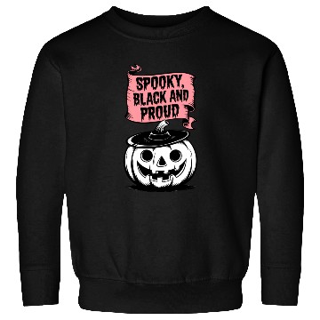 Discover Spooky Black and Proud Sweatshirts