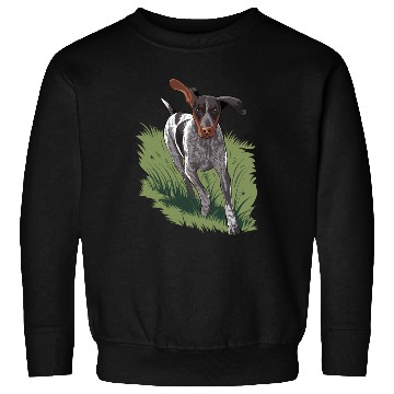 Discover German Shorthaired Pointer Running In Field Sweatshirts