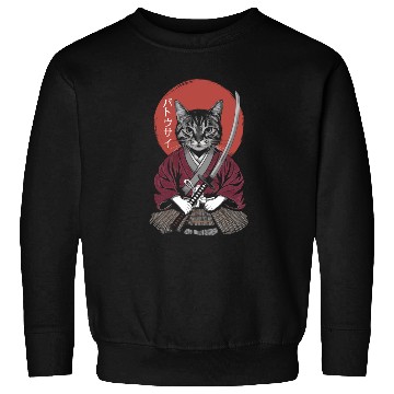 Discover Neko Battousai Samurai Cat Classic Sweatshirts