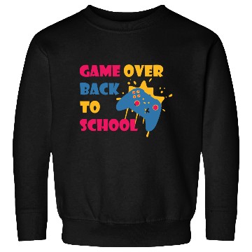 Discover Game Over Back To School Funny Student Sweatshirts