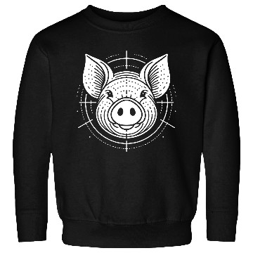 Discover Pig face pigs vector farm animal path20 Sweatshirts