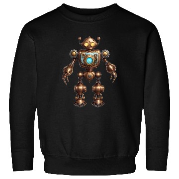 Discover A sturdy steampunk robot Sweatshirts