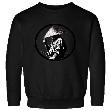 Discover Samurai with Umbrella Ink Illustration Sweatshirts