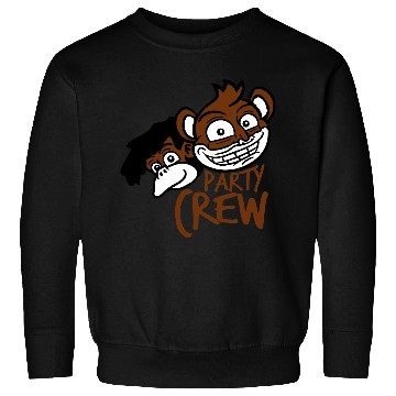 Discover Monkey Chimpanzee Party Animals Crew Team Friends Sweatshirts