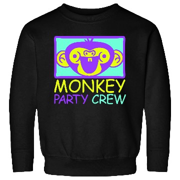 Discover Monkey Chimpanzee Party Animals Crew Team Friends Sweatshirts
