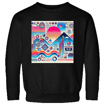 Discover Retro Waves 70s 80s 90s Aesthetic Design Sweatshirts