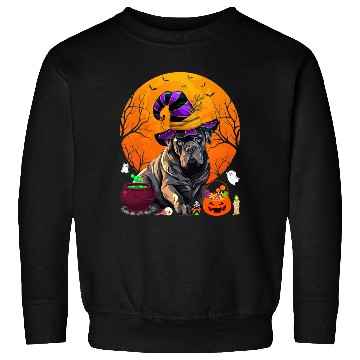 Discover Funny Cane Corso Dog Witch Halloween Dog Lover Sweatshirts