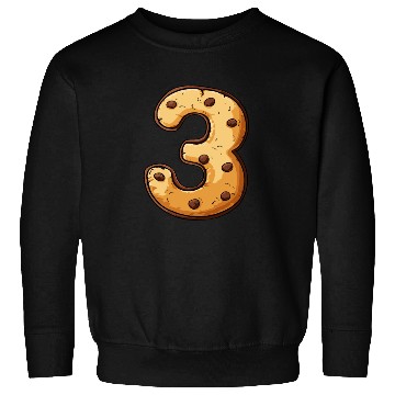 Discover Birthday Cookie: Three-Year-Old, Number 3 Sweatshirts