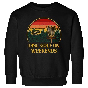 Discover Disc Golf on Weekends Hobby Golfer Activities Sweatshirts