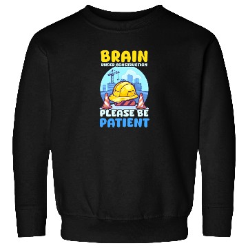 Discover Depression Awareness Brain Under Construction Sweatshirts