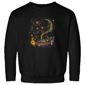 Discover Weirdcore Aesthetic Cosmic Space Dreamcore Creepy Sweatshirts