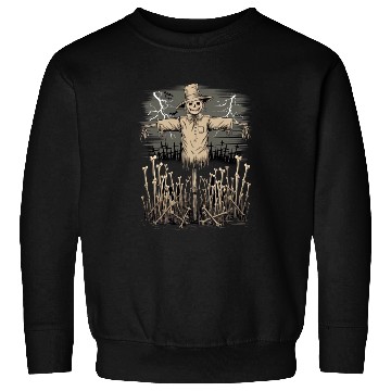 Discover Spooky Halloween Scarecrow Sweatshirts