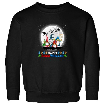 Discover Happy Chrismukkah Gnomes Christmas Hanukkah Sweatshirts