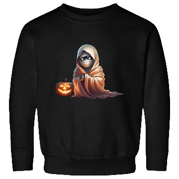Discover Little Mummy Sitting with Pumpkin Sweatshirts