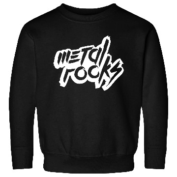 Discover Heavy Metal Rocks Hard Rock Music Text Quote Logo Sweatshirts