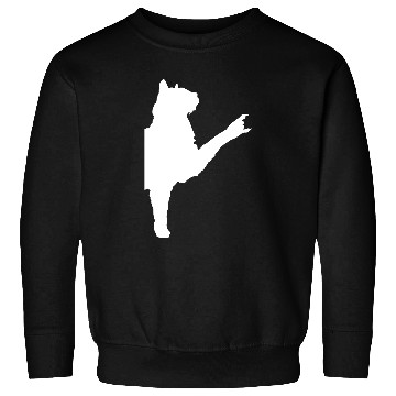 Discover Cat Heavy Metal Hand Gesture Hard Rock Music Pet Sweatshirts