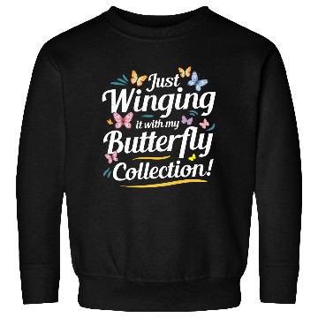 Discover Butterfly Butterflies Insect Collector Entomology Sweatshirts