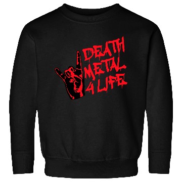 Discover Heavy death metal 4 life hand gesture graffiti fun Sweatshirts