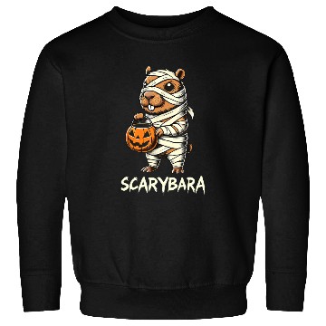 Discover Cute Capybara Mummy Trick or Treat Halloween Sweatshirts