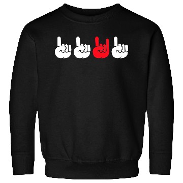 Discover 4 Be Different Heavy Metal Hard Rock Hand Gestures Sweatshirts