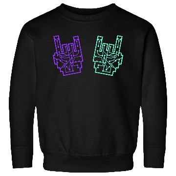 Discover Heavy metal nerd electronic circuits hand gestures Sweatshirts