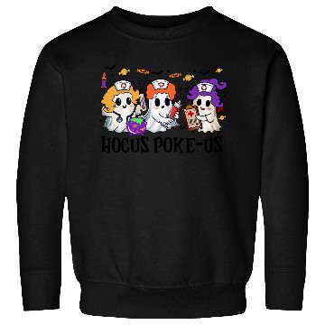 Discover Hocus Poke us Witch Nurse Halloween Sweatshirts