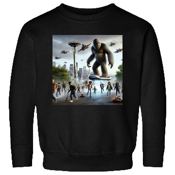 Discover Sasquatch Hoverboard Defender Sweatshirts