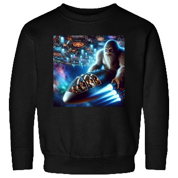 Discover Sasquatch in Spaceship Sweatshirts