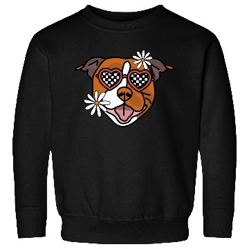 Discover Staffordshire Brown Retro Dog Sweatshirts