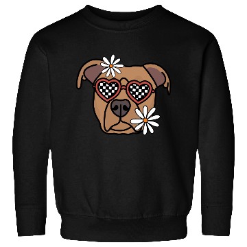 Discover Pitbull Brown Retro Dog Sweatshirts