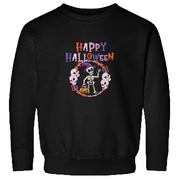 Discover Happy Halloween Skeleton, Sweatshirts