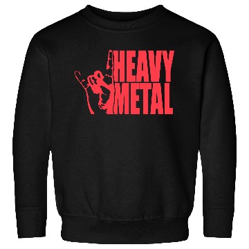 Discover Heavy Metal Fun Hard Rock Music Horns Hand Gesture Sweatshirts