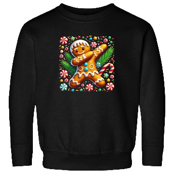 Discover Dabbing Gingerbread Cookie Christmas Fun Sweatshirts