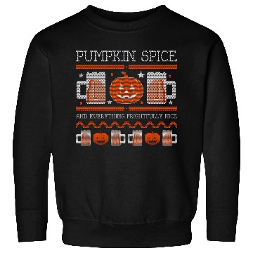 Discover Pumpkin Spice Halloween Drink Sweatshirts