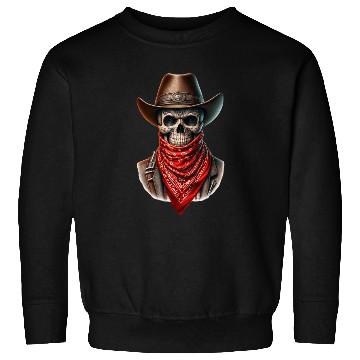 Discover Outlaw Cowboy Skull Sweatshirts