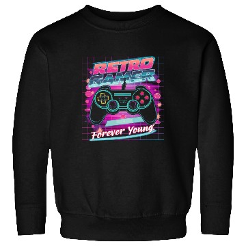 Discover Retro Gamer Forever Young 01 Sweatshirts