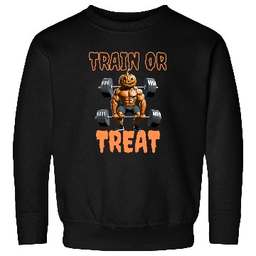 Discover Train or Teat Pumpkin Costume for Bodybuilder Sweatshirts