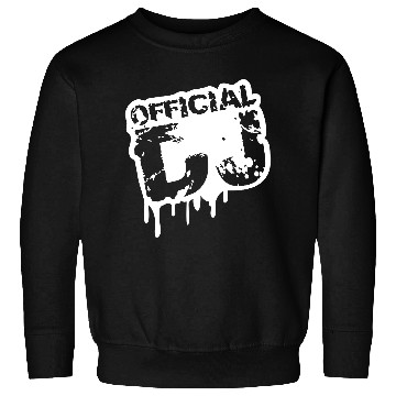 Discover Official DJ Graffiti Spray Drops Music Party Text Sweatshirts