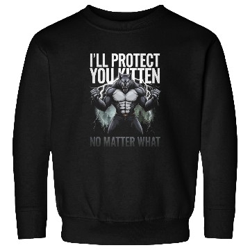 Discover I'll Protect You Kitten Alpha Wolf Sweatshirts