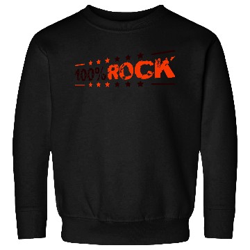 Discover 100 % Percent Rock Heavy Metal Music Text Logo Sweatshirts