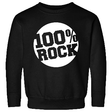 Discover 100 % Percent Rock Heavy Metal Music Text Logo Sweatshirts