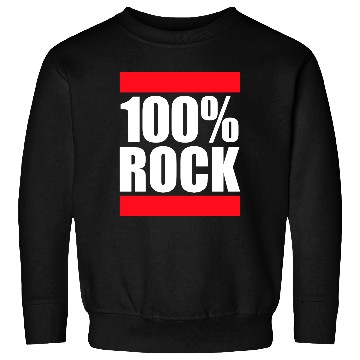 Discover 100 % Percent Rock Heavy Metal Music Text Logo Sweatshirts