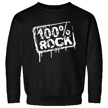 Discover 100 % Percent Rock Music Graffiti Drops Text Stamp Sweatshirts
