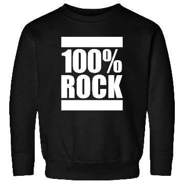 Discover 100 % Percent Rock Heavy Metal Music Text Logo Sweatshirts