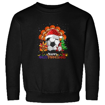 Discover Soccer Turkey Gnome Happy Hallothanksmas Sweatshirts