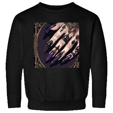 Discover Gothic Fantasy Halloween Nails Sweatshirts