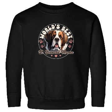 Discover Saint Bernard Groovy St. Bernard Mama Sweatshirts