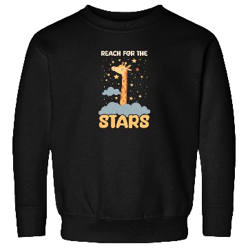 Discover Giraffe Reach For The Stars Sweatshirts