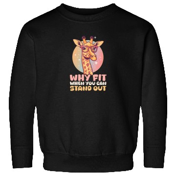 Discover Giraffe Why Fit In When You Can Stand Out? Sweatshirts